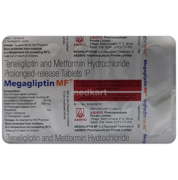 megagliptin 20mg tablet 10's